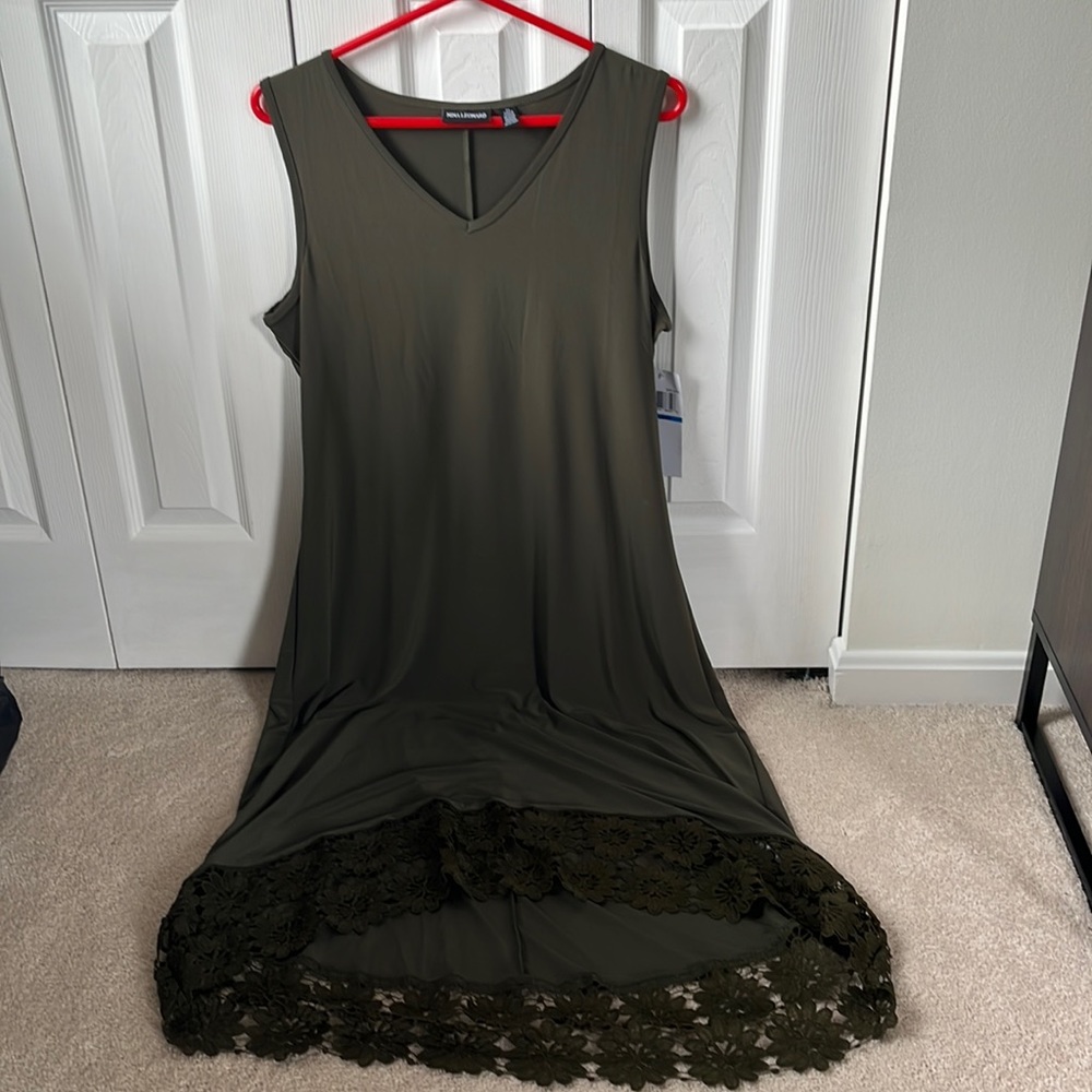Olive green dress